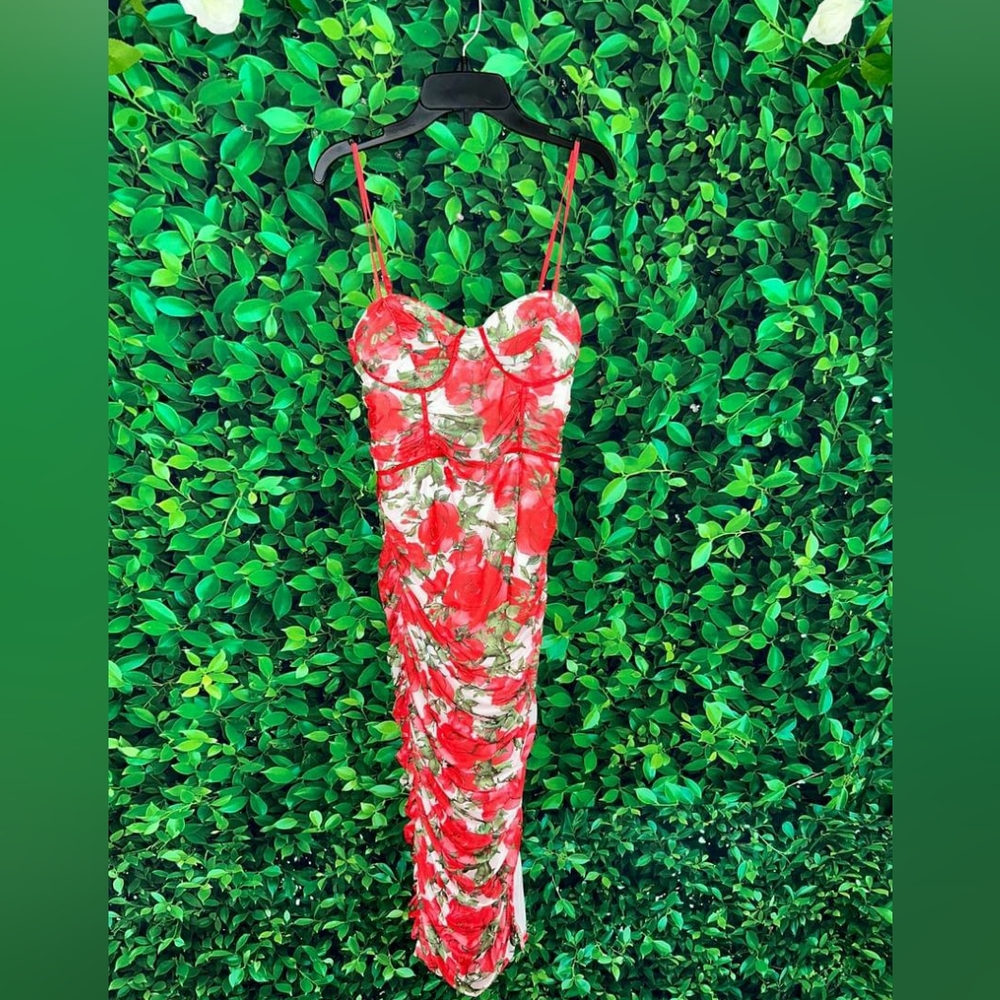Ruched Rose dress